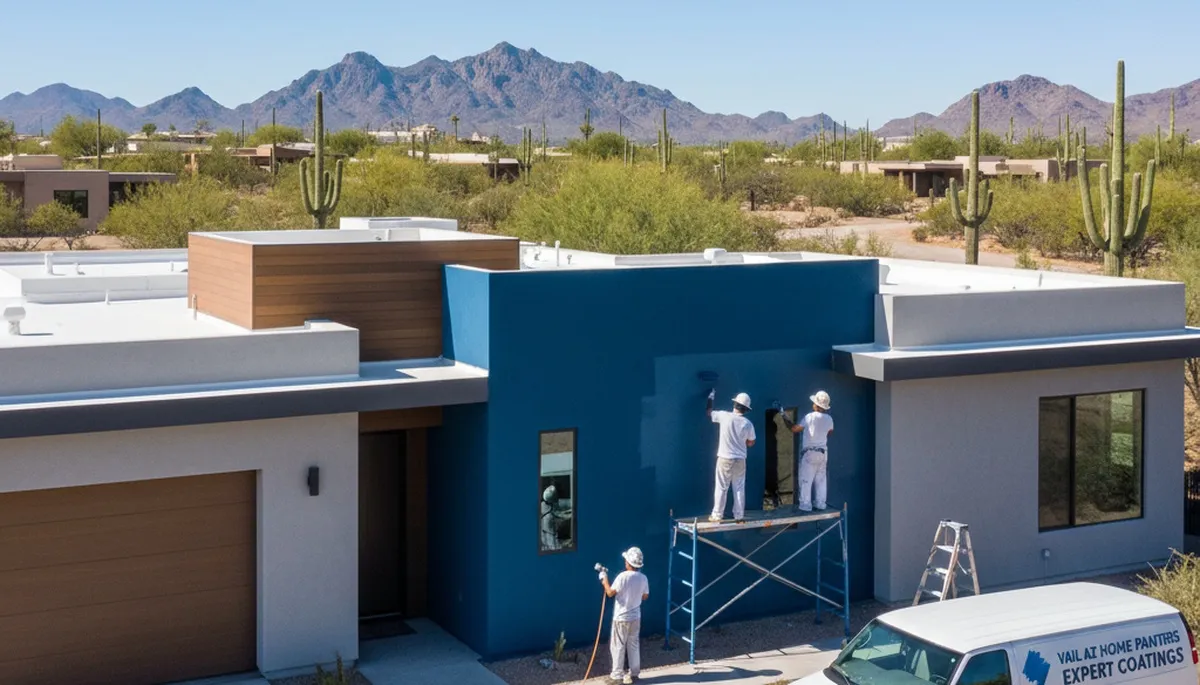 Professional house painters in Tucson AZ providing expert exterior home painting services